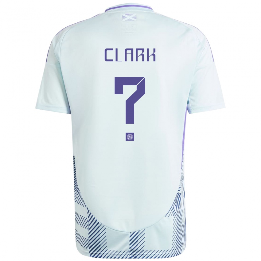 Niño Camiseta Escocia Kelly Clark #0 Azul Menta Claro 2ª Equipación 24-26 La Camisa México