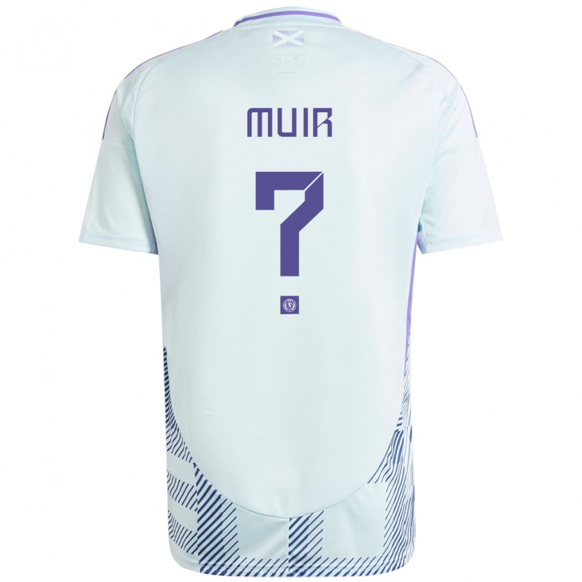 Niño Camiseta Escocia Amy Muir #0 Azul Menta Claro 2ª Equipación 24-26 La Camisa México