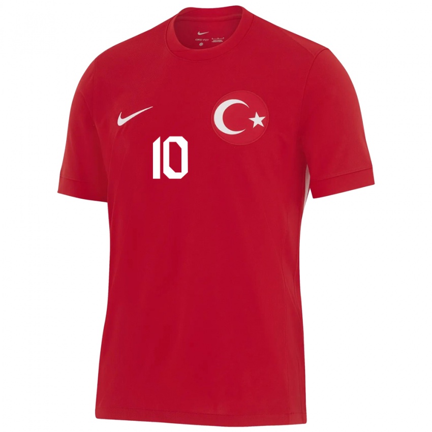 Niño Camiseta Turquía Ebru Topçu #10 Rojo 2ª Equipación 24-26 La Camisa México