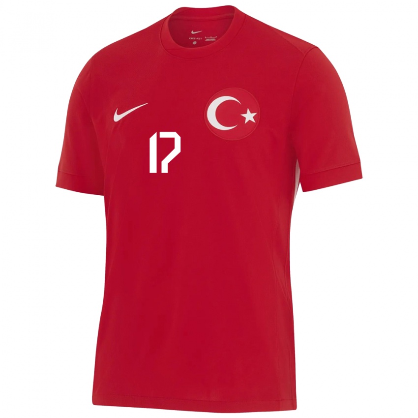 Niño Camiseta Turquía İlayda Civelek #17 Rojo 2ª Equipación 24-26 La Camisa México