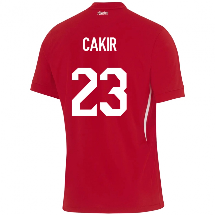 Niño Camiseta Turquía Uğurcan Çakır #23 Rojo 2ª Equipación 24-26 La Camisa México