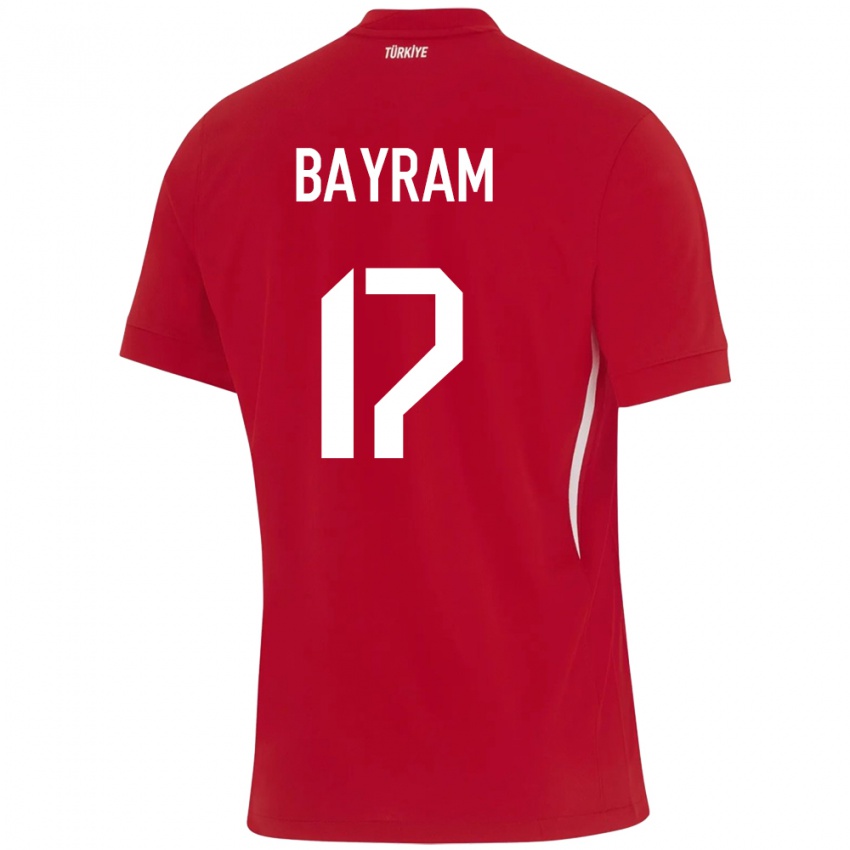 Niño Camiseta Turquía Abdurrahman Bayram #17 Rojo 2ª Equipación 24-26 La Camisa México