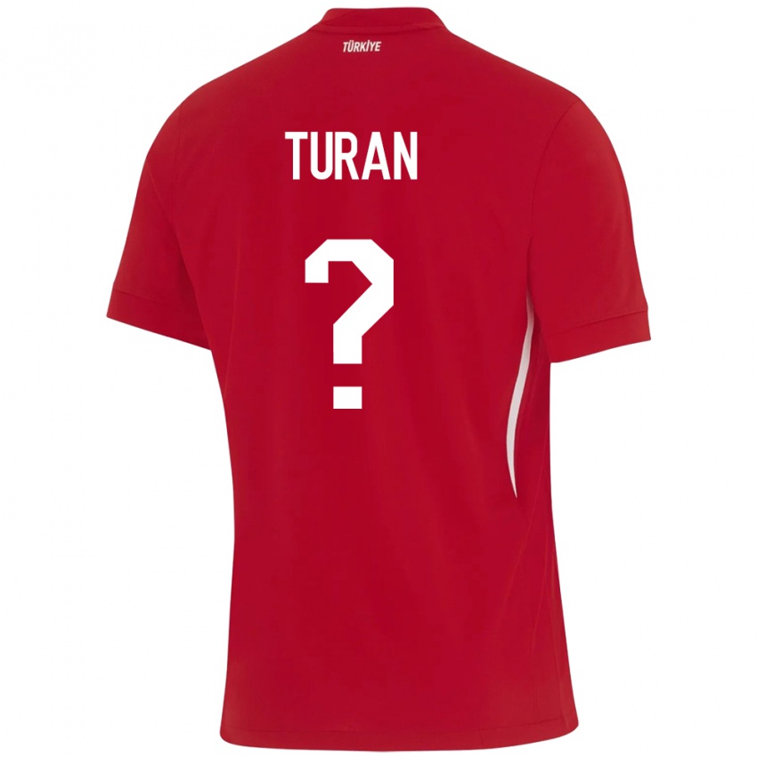 Niño Camiseta Turquía Hasan Turan #0 Rojo 2ª Equipación 24-26 La Camisa México