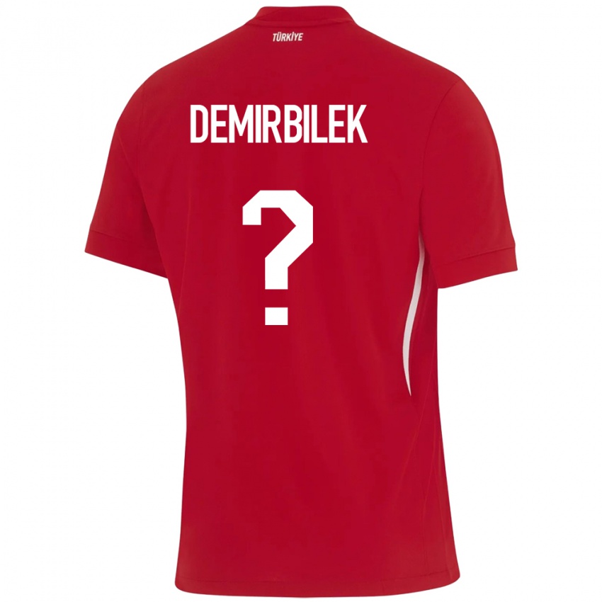 Niño Camiseta Turquía Ali Demirbilek #0 Rojo 2ª Equipación 24-26 La Camisa México