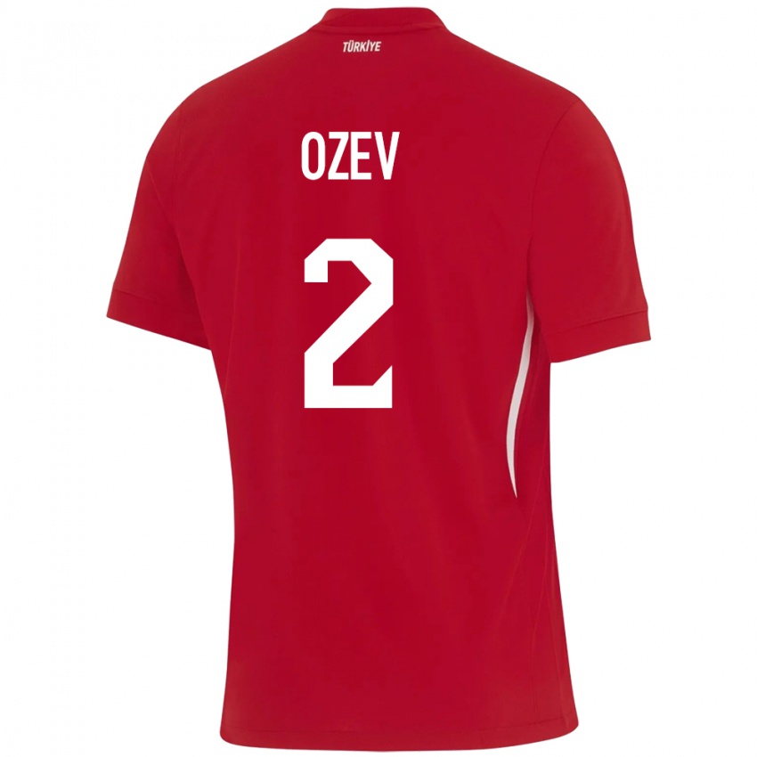 Niño Camiseta Turquía Ümran Özev #2 Rojo 2ª Equipación 24-26 La Camisa México