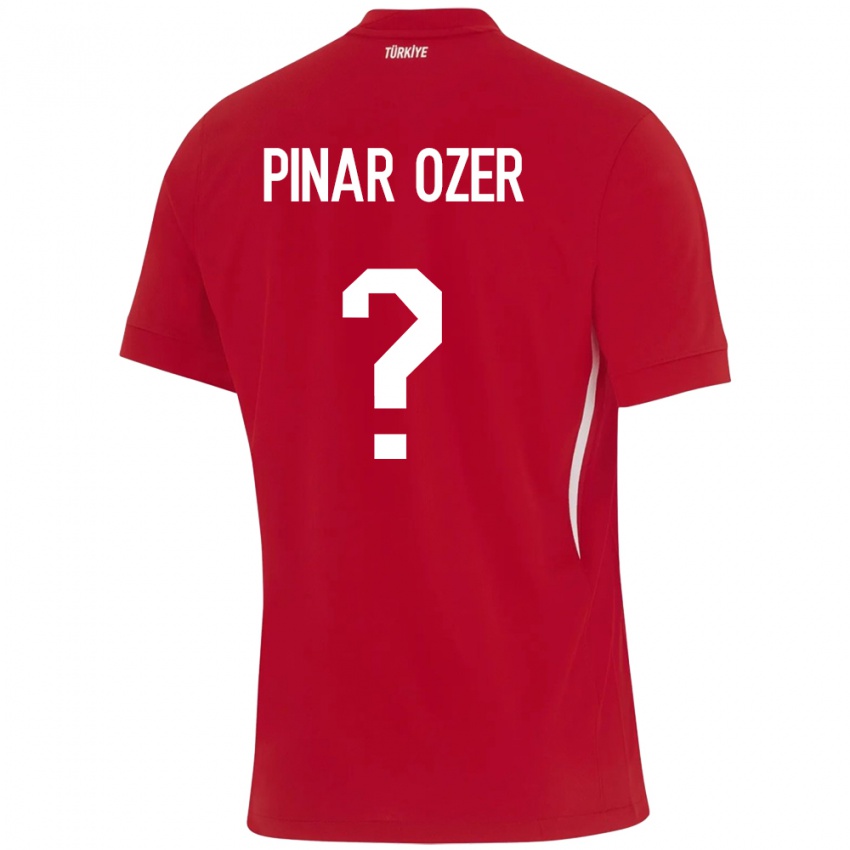 Niño Camiseta Turquía Senem Pınar Özer #0 Rojo 2ª Equipación 24-26 La Camisa México