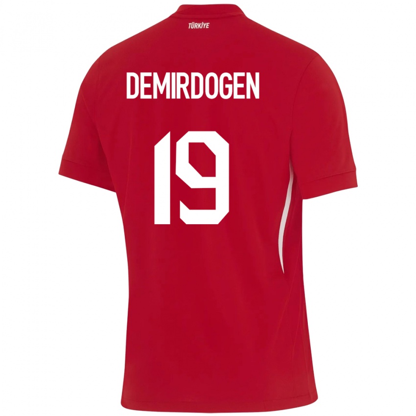 Niño Camiseta Turquía Neslihan Demirdögen #19 Rojo 2ª Equipación 24-26 La Camisa México