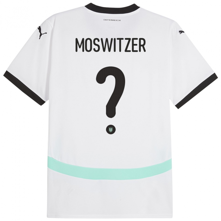 Niño Camiseta Austria Marcel Moswitzer #0 Blanco 2ª Equipación 24-26 La Camisa México