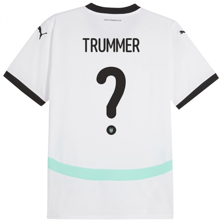 Niño Camiseta Austria Tim Trummer #0 Blanco 2ª Equipación 24-26 La Camisa México