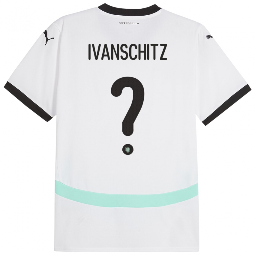 Niño Camiseta Austria Ilia Ivanschitz #0 Blanco 2ª Equipación 24-26 La Camisa México