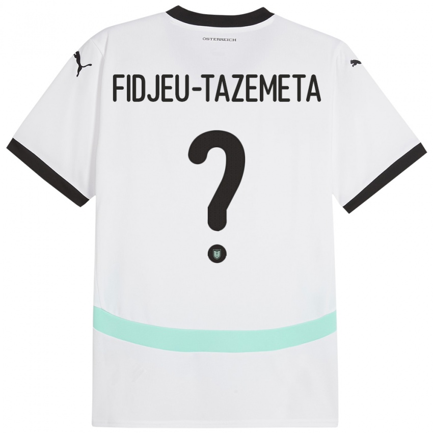 Niño Camiseta Austria Thierry Fidjeu-Tazemeta #0 Blanco 2ª Equipación 24-26 La Camisa México