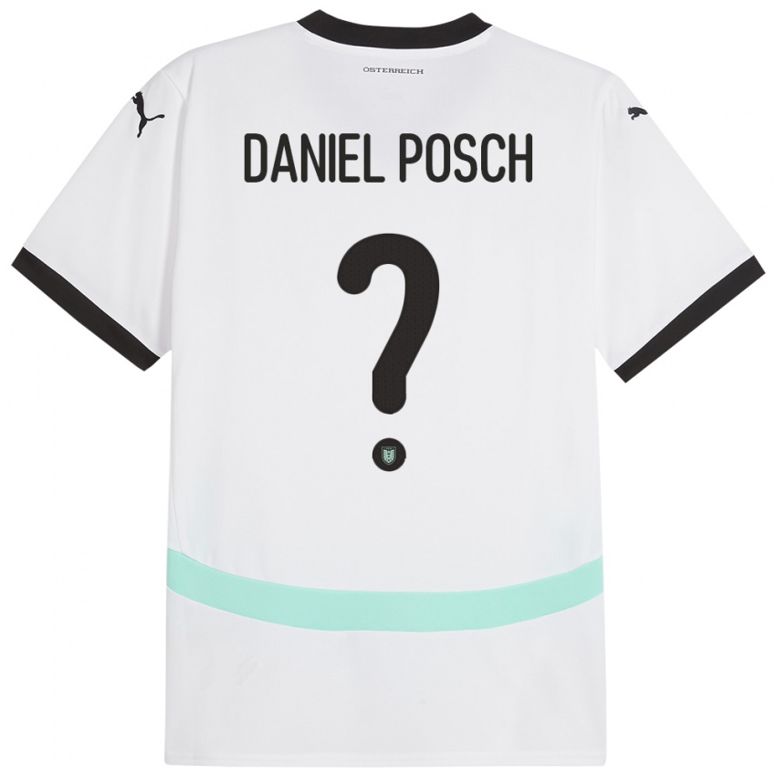 Niño Camiseta Austria Daniel Posch #0 Blanco 2ª Equipación 24-26 La Camisa México