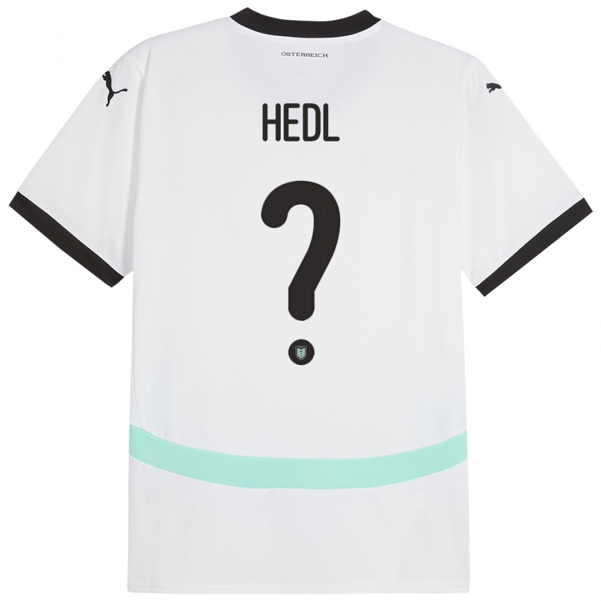 Niño Camiseta Austria Philip Hedl #0 Blanco 2ª Equipación 24-26 La Camisa México