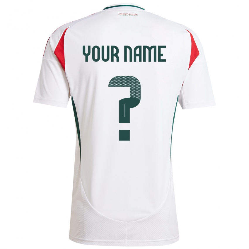 Niño Camiseta Hungría Su Nombre #0 Blanco 2ª Equipación 24-26 La Camisa México