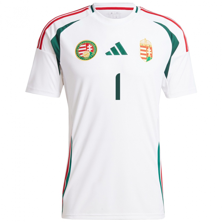 Niño Camiseta Hungría Agness Pongracz #1 Blanco 2ª Equipación 24-26 La Camisa México