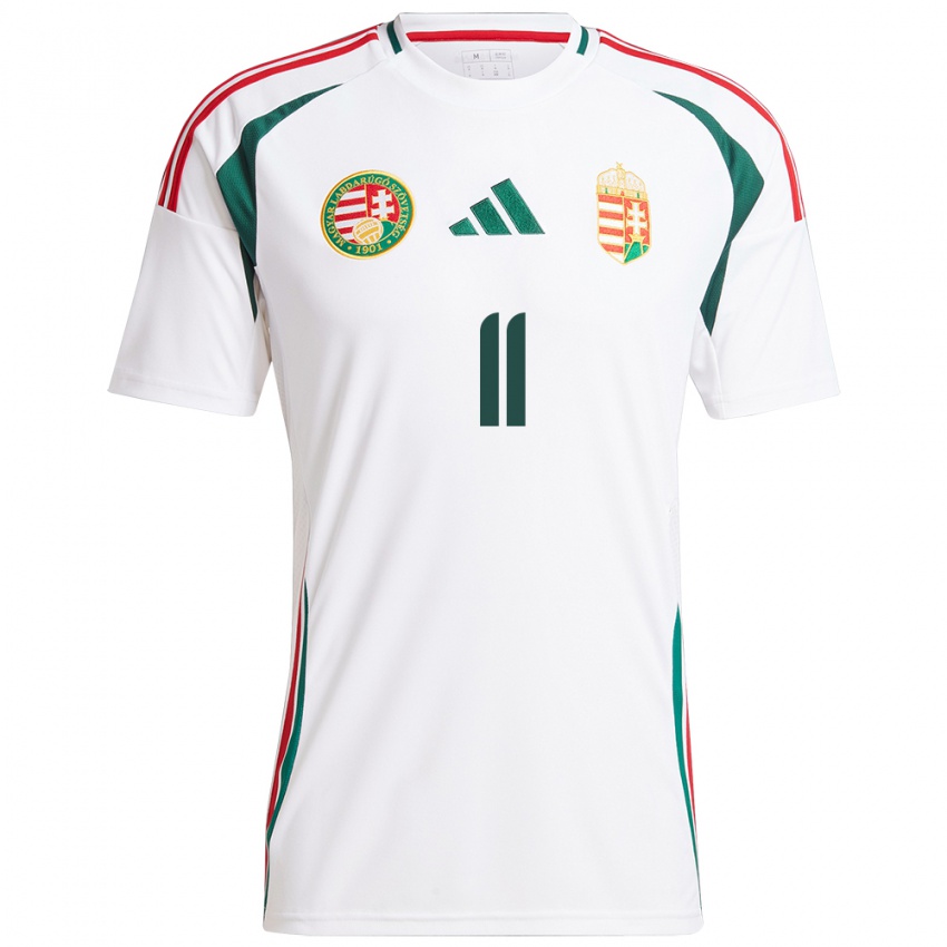 Niño Camiseta Hungría Virág Nagy #11 Blanco 2ª Equipación 24-26 La Camisa México