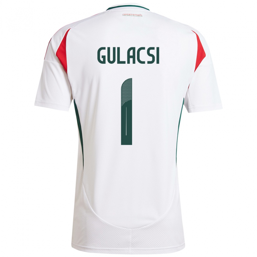 Niño Camiseta Hungría Péter Gulácsi #1 Blanco 2ª Equipación 24-26 La Camisa México