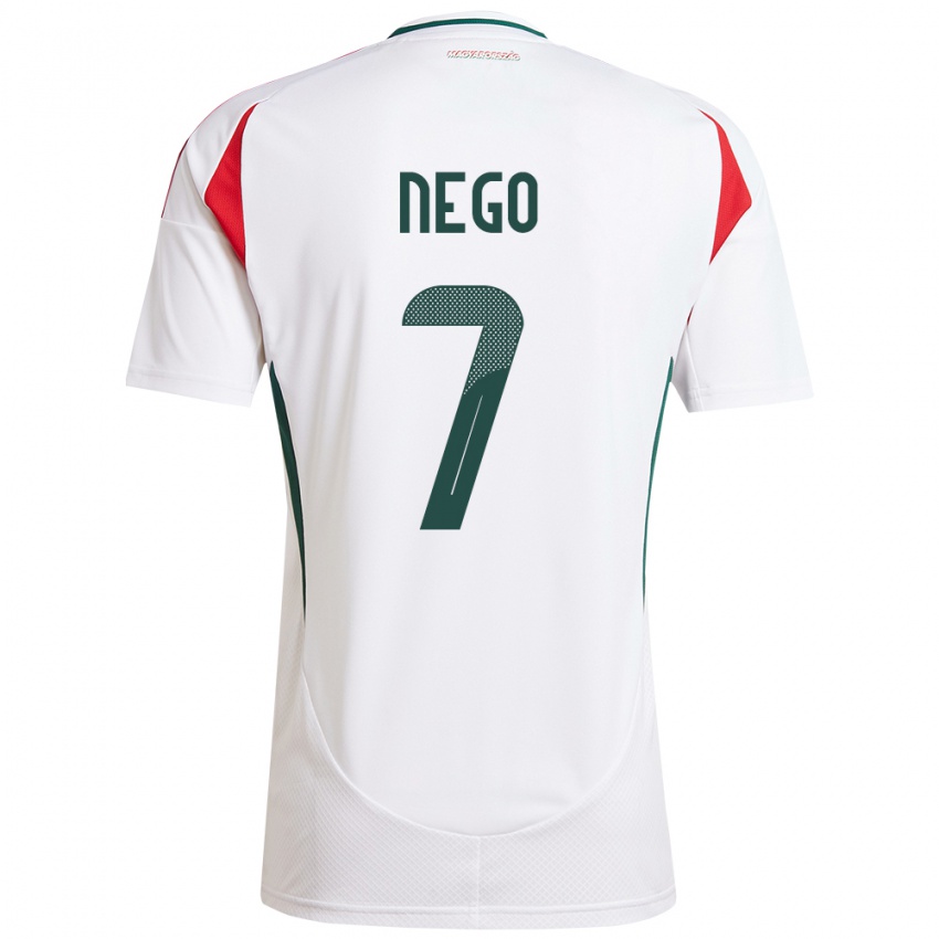 Niño Camiseta Hungría Loïc Nego #7 Blanco 2ª Equipación 24-26 La Camisa México