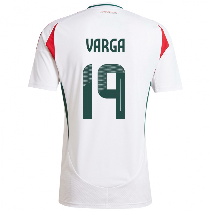 Niño Camiseta Hungría Barnabás Varga #19 Blanco 2ª Equipación 24-26 La Camisa México