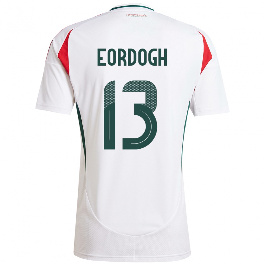 Niño Camiseta Hungría András Eördögh #13 Blanco 2ª Equipación 24-26 La Camisa México