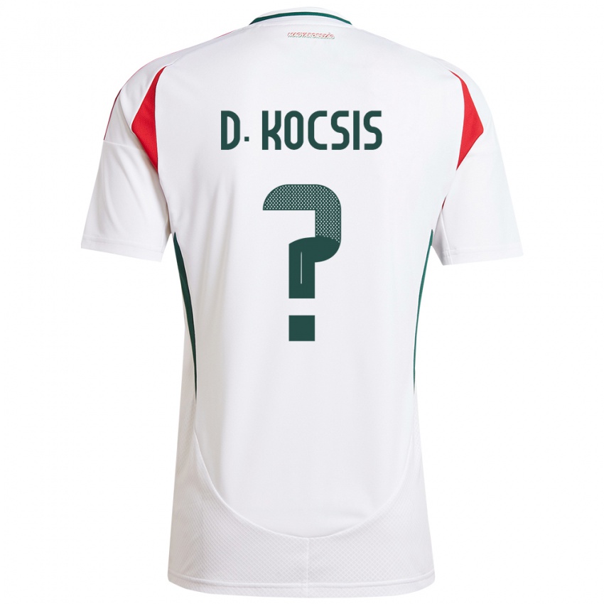 Niño Camiseta Hungría Dominik Kocsis #0 Blanco 2ª Equipación 24-26 La Camisa México