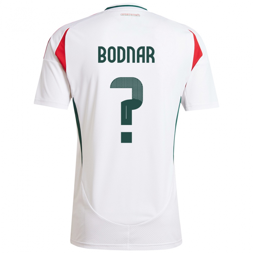 Niño Camiseta Hungría János Bodnár #0 Blanco 2ª Equipación 24-26 La Camisa México