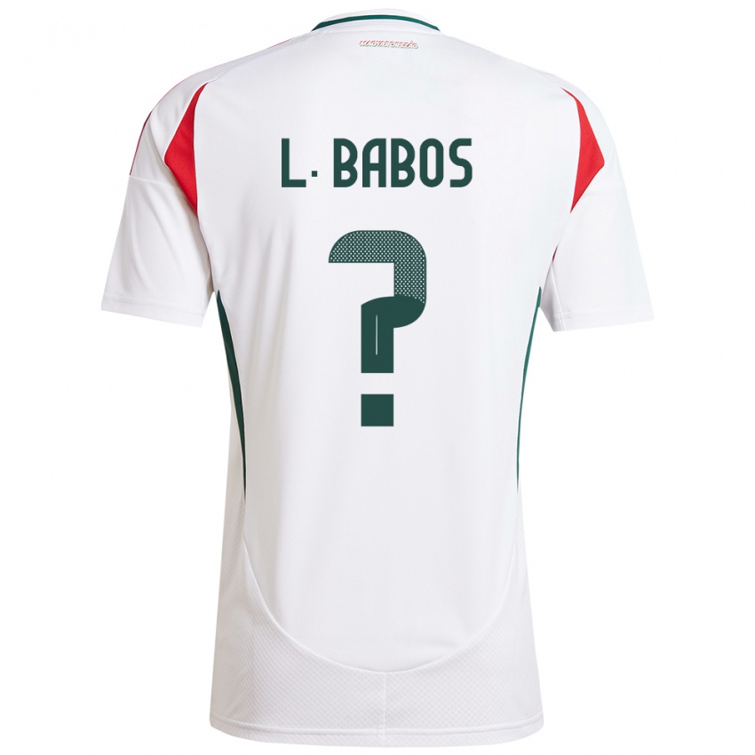 Niño Camiseta Hungría Levente Babós #0 Blanco 2ª Equipación 24-26 La Camisa México