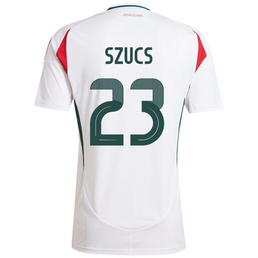 Niño Camiseta Hungría Tamás Szűcs #23 Blanco 2ª Equipación 24-26 La Camisa México