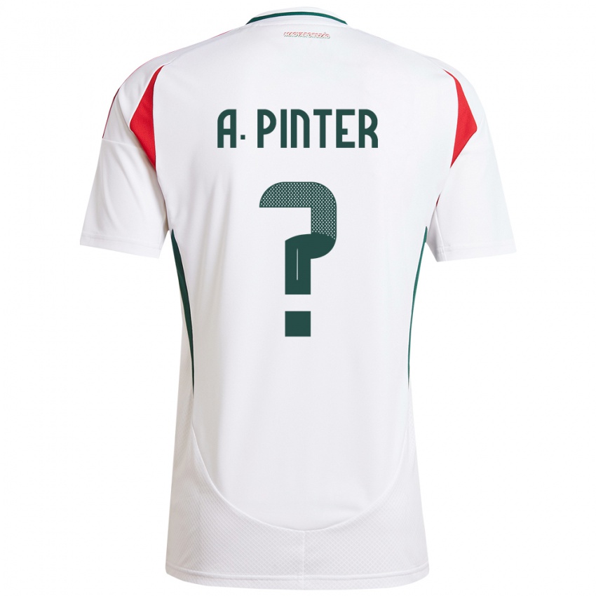 Niño Camiseta Hungría Attila Pintér #0 Blanco 2ª Equipación 24-26 La Camisa México