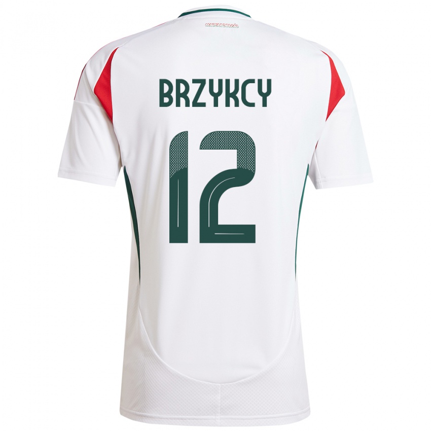 Niño Camiseta Hungría Lauren Brzykcy #12 Blanco 2ª Equipación 24-26 La Camisa México