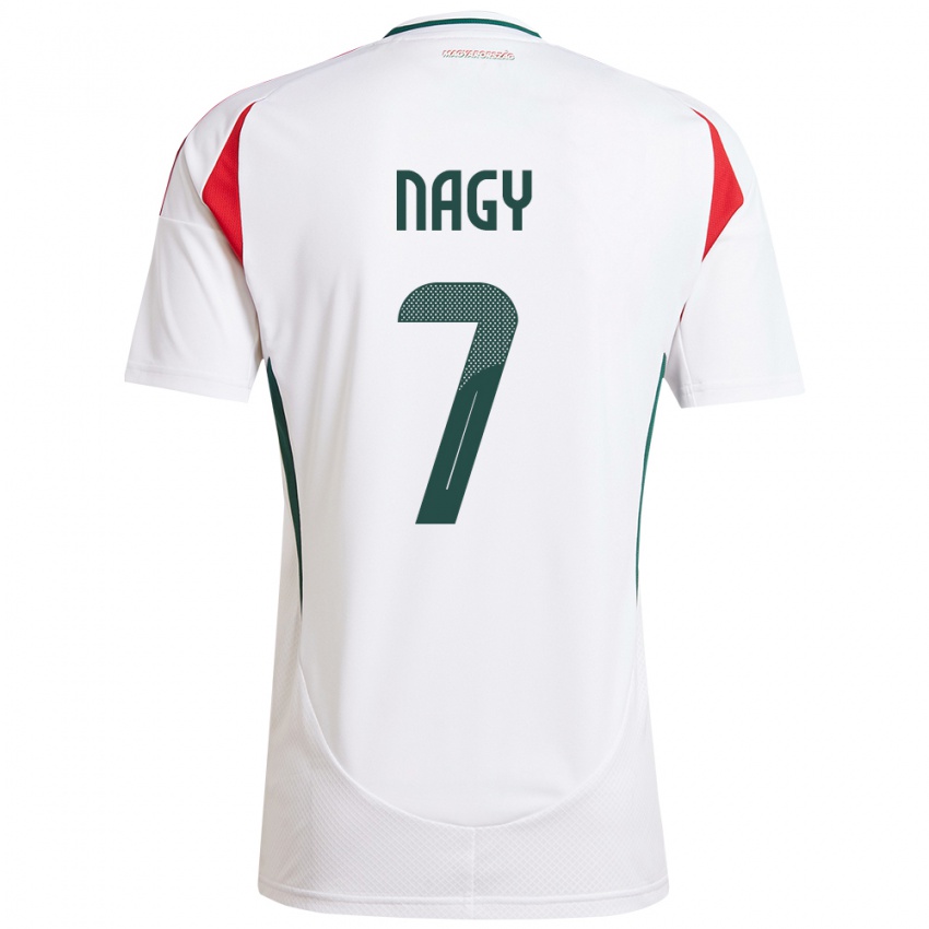 Niño Camiseta Hungría Fanni Nagy #7 Blanco 2ª Equipación 24-26 La Camisa México