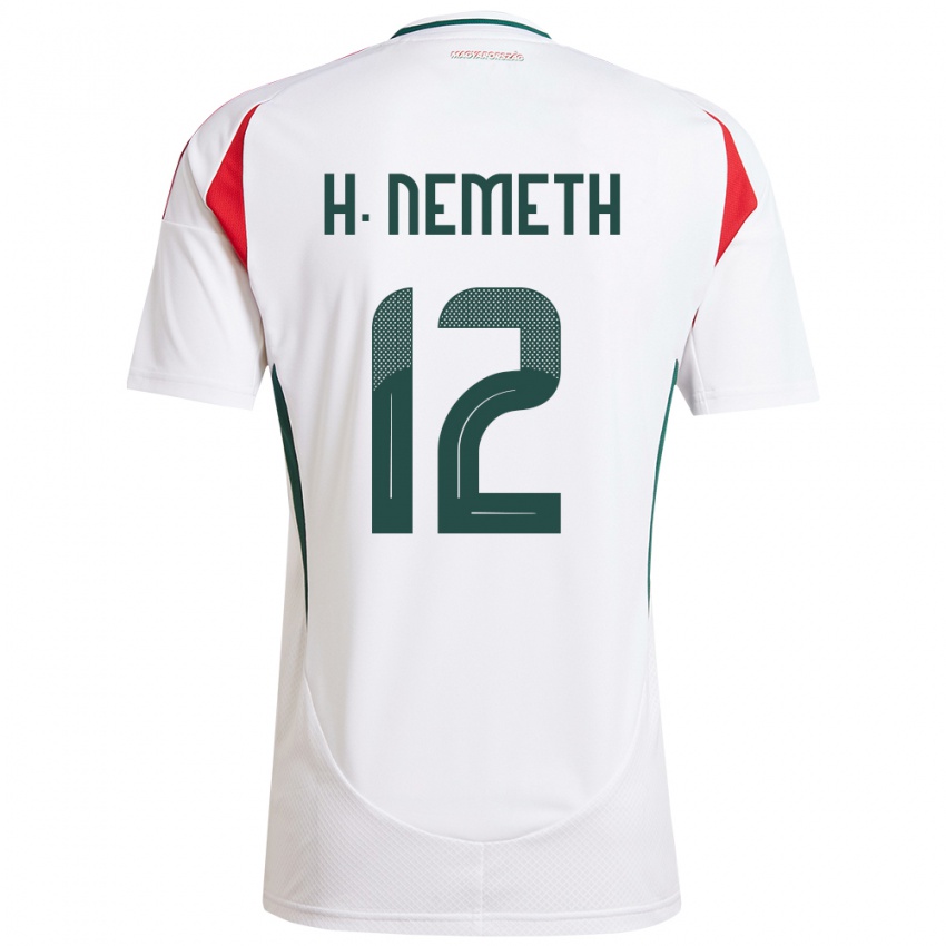 Niño Camiseta Hungría Hanna Németh #12 Blanco 2ª Equipación 24-26 La Camisa México