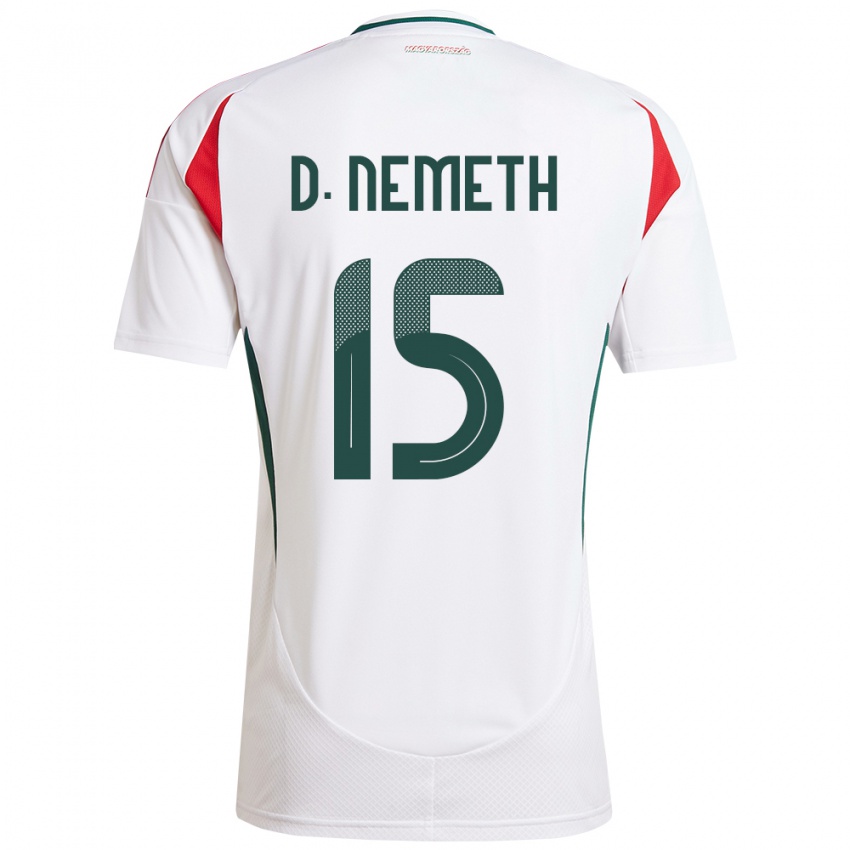 Niño Camiseta Hungría Diana Németh #15 Blanco 2ª Equipación 24-26 La Camisa México