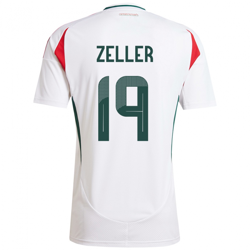 Niño Camiseta Hungría Dóra Zeller #19 Blanco 2ª Equipación 24-26 La Camisa México