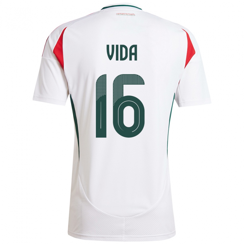 Niño Camiseta Hungría Boglárka Vida #16 Blanco 2ª Equipación 24-26 La Camisa México