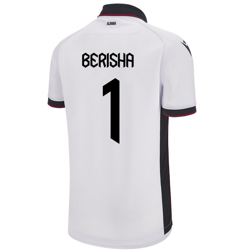 Niño Camiseta Albania Etrit Berisha #1 Blanco 2ª Equipación 24-26 La Camisa México