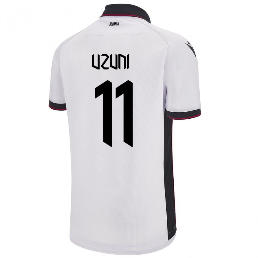 Niño Camiseta Albania Myrto Uzuni #11 Blanco 2ª Equipación 24-26 La Camisa México