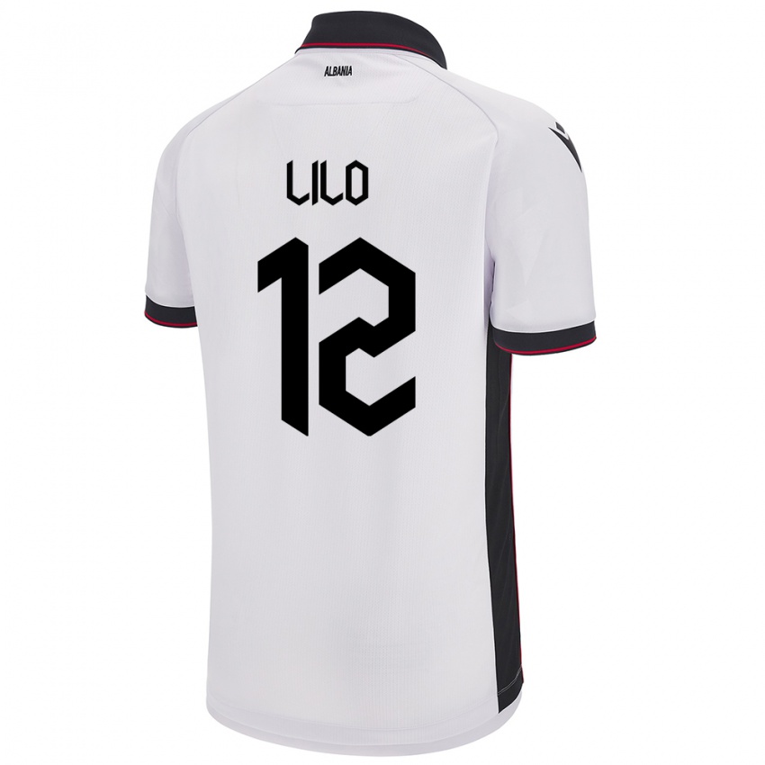 Niño Camiseta Albania Klidman Lilo #12 Blanco 2ª Equipación 24-26 La Camisa México