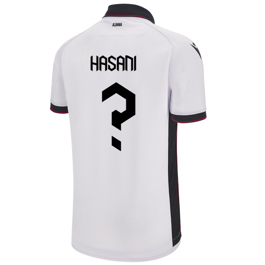 Niño Camiseta Albania Ron Hasani #0 Blanco 2ª Equipación 24-26 La Camisa México