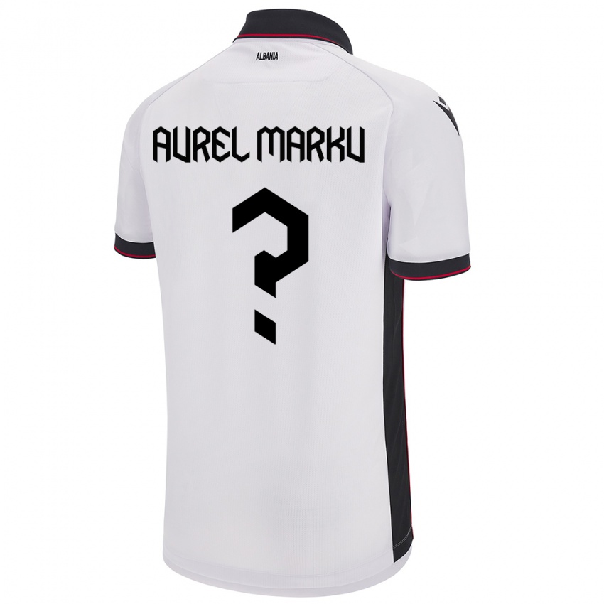 Niño Camiseta Albania Aurel Marku #0 Blanco 2ª Equipación 24-26 La Camisa México