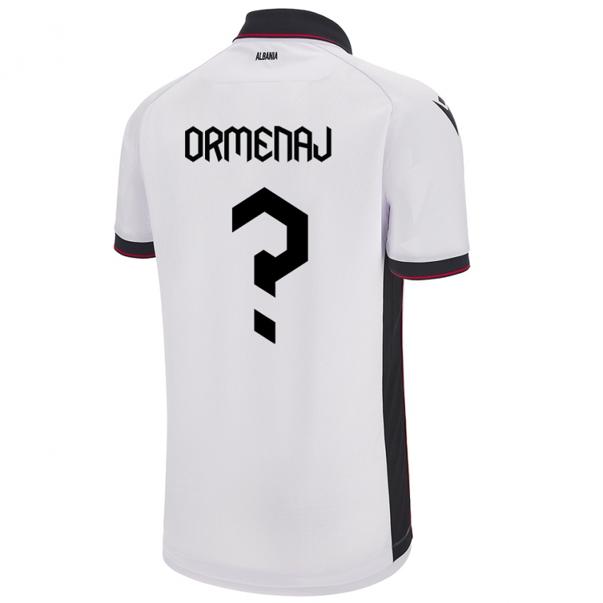 Niño Camiseta Albania Orgest Ormenaj #0 Blanco 2ª Equipación 24-26 La Camisa México