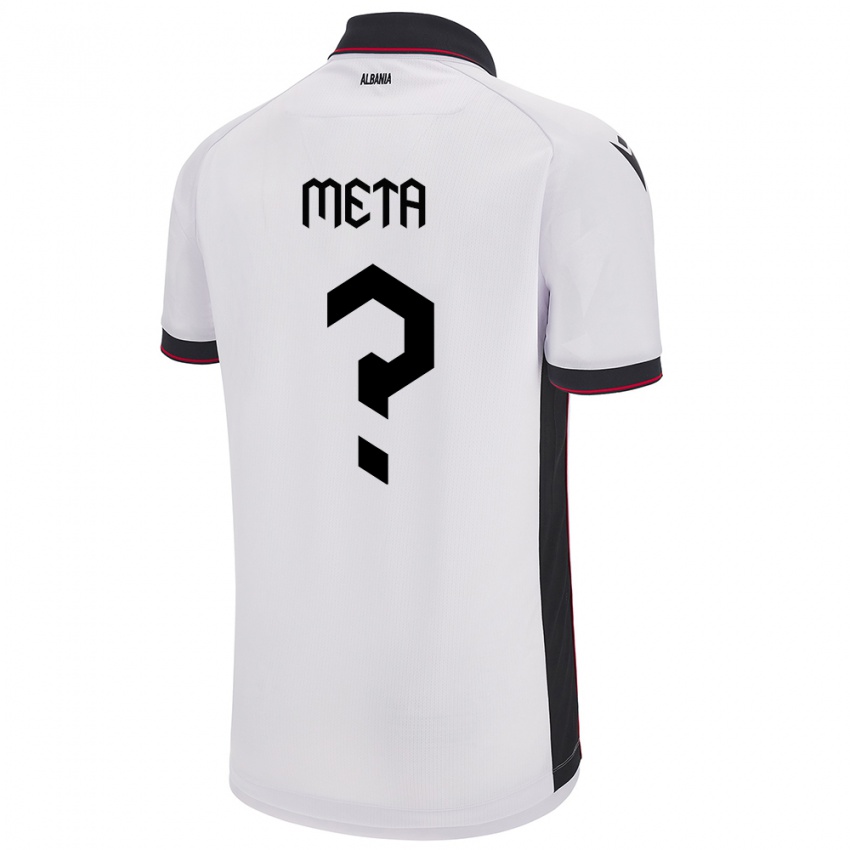 Niño Camiseta Albania Ermal Meta #0 Blanco 2ª Equipación 24-26 La Camisa México