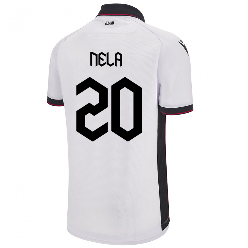 Niño Camiseta Albania Rinaldo Nela #20 Blanco 2ª Equipación 24-26 La Camisa México