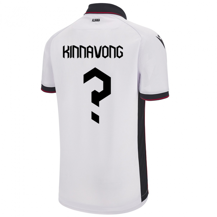 Niño Camiseta Albania Jordan Kinnavong #0 Blanco 2ª Equipación 24-26 La Camisa México