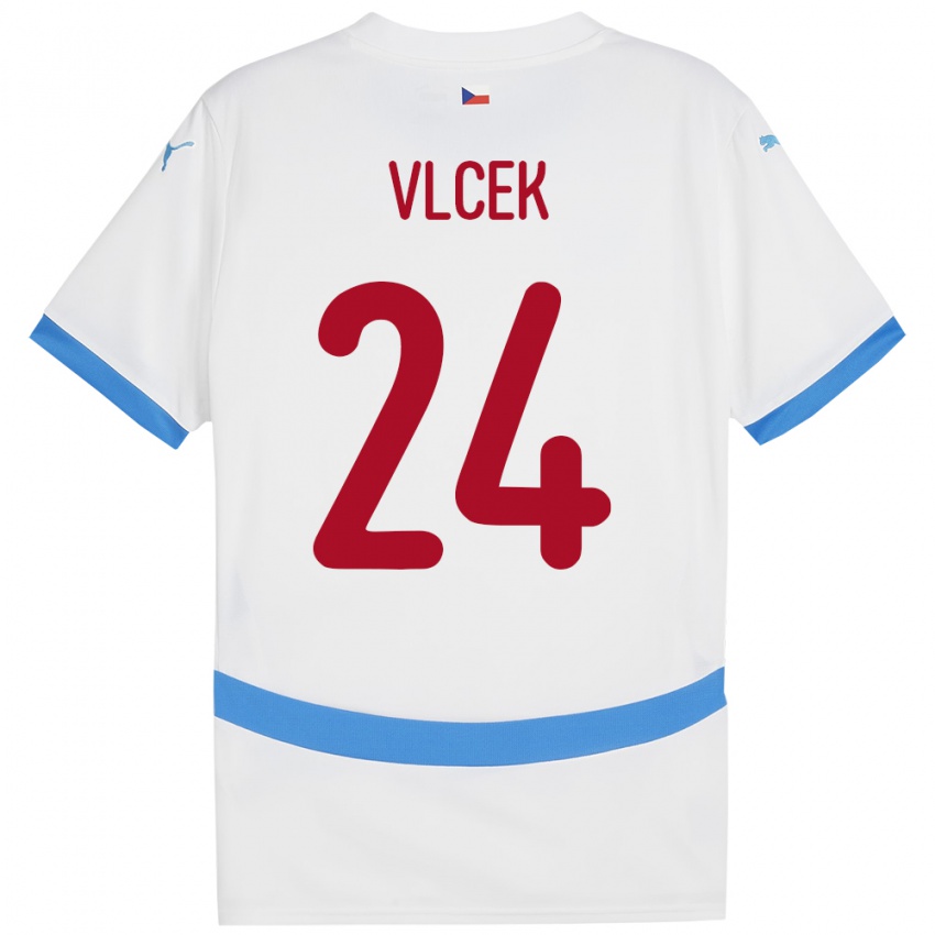 Niño Camiseta Chequia Tomas Vlcek #24 Blanco 2ª Equipación 24-26 La Camisa México