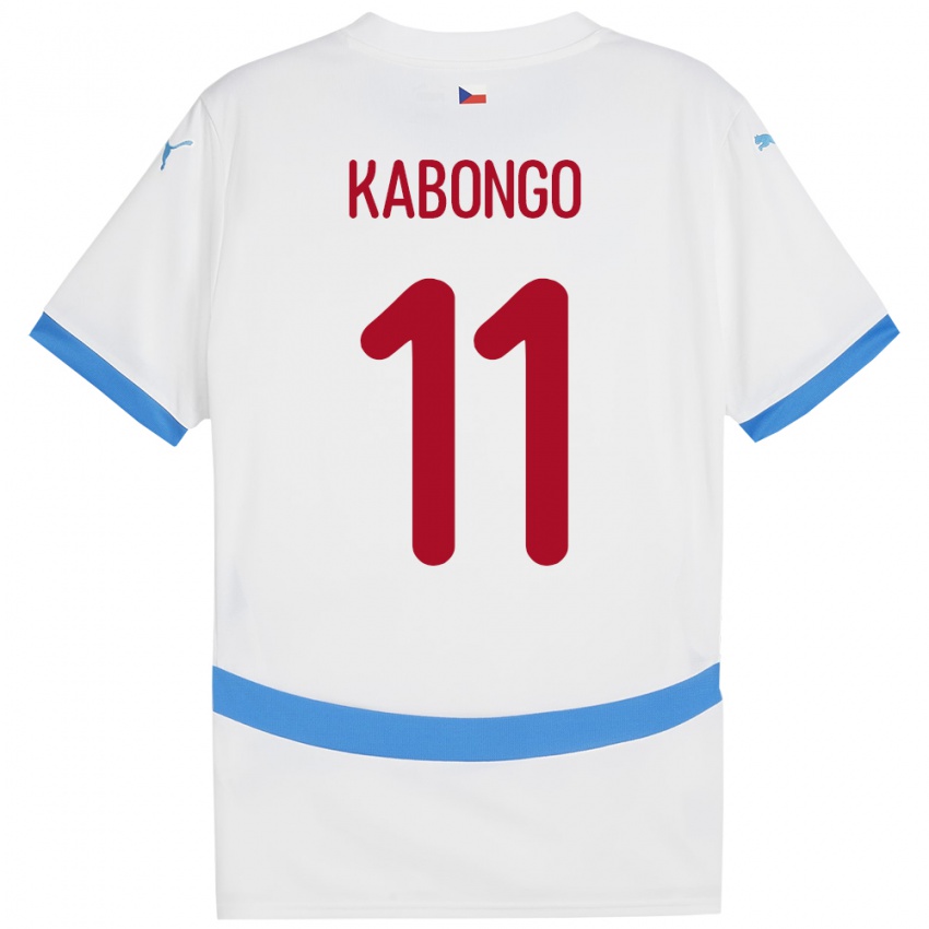 Niño Camiseta Chequia Christophe Kabongo #11 Blanco 2ª Equipación 24-26 La Camisa México