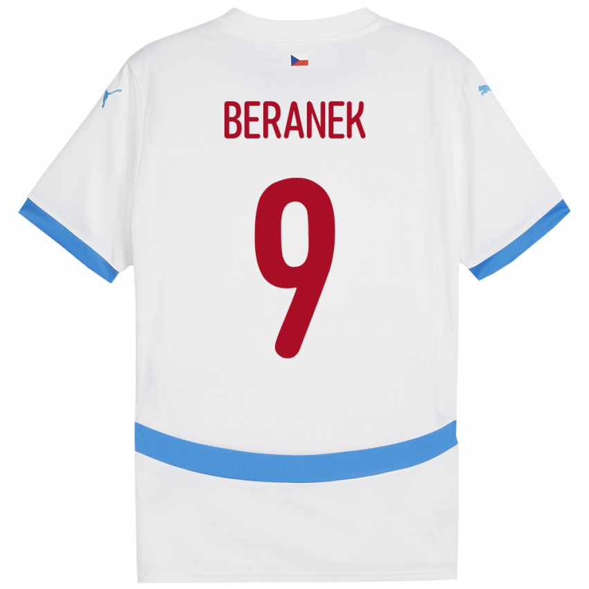 Niño Camiseta Chequia Marek Beranek #9 Blanco 2ª Equipación 24-26 La Camisa México