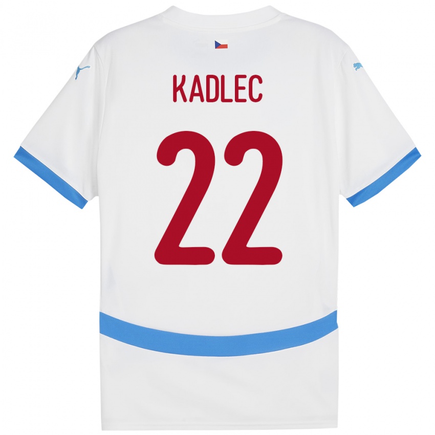 Niño Camiseta Chequia Adam Kadlec #22 Blanco 2ª Equipación 24-26 La Camisa México