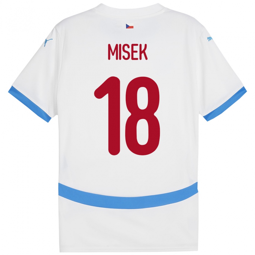 Niño Camiseta Chequia Stepan Misek #18 Blanco 2ª Equipación 24-26 La Camisa México