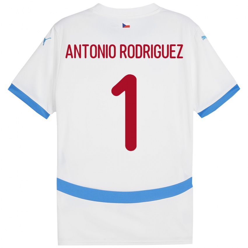 Niño Camiseta Chequia Pedro Antonio Rodriguez #1 Blanco 2ª Equipación 24-26 La Camisa México